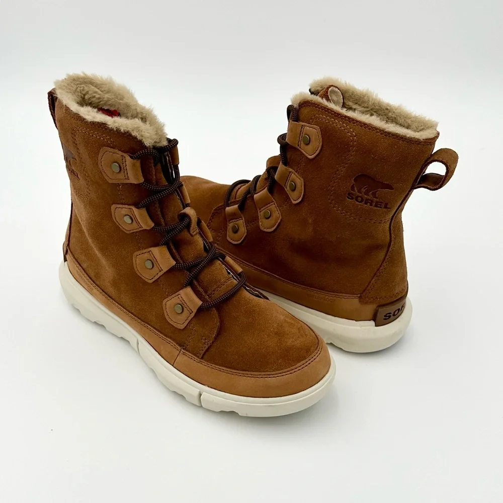 SOREL Explorer II Joan Lace Up Boots | Waterproof | Size 7.5 | Worn Lightly - Picture 3 of 9